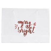 Merry en felrood groot cadeauzakje (Achterkant)