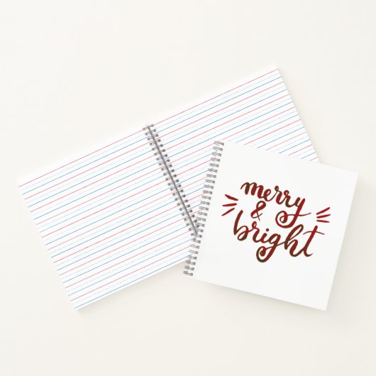 Merry en felrood notitieboek (Binnen)