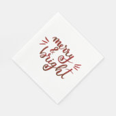 Merry en felrood servet (Hoek)