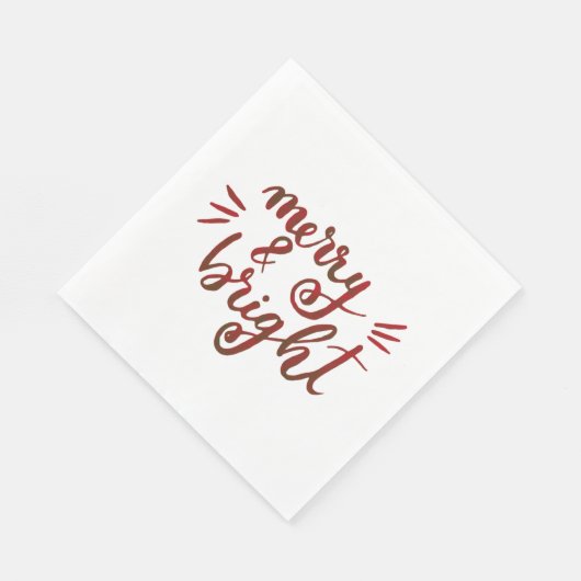 Merry en felrood servet (Hoek)