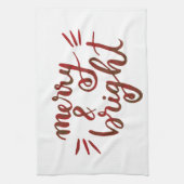 Merry en felrood theedoek (Verticaal)