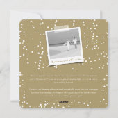 Merry en gehuwd 8 Foto Collage Modern Wedding Feestdagenkaart (Achterkant)