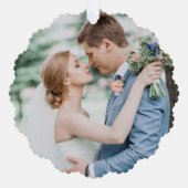 Merry en getrouwd | Passen getrouwd Eerste Kerstmi Ornament Kaart (Voorkant)