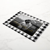 Merry en getrouwde Pas getrouwd Plaid Christmas Folie Feestdagenkaart (Gedraaid)