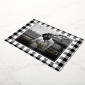 Merry en getrouwde Pas getrouwd Plaid Christmas Folie Feestdagenkaart (Gedraaid)