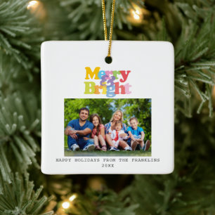 Merry En Helder Kleuren Regenboog Foto Modern Keramisch Ornament