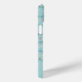 Merry- en Helderblauw kerstlicht Case-Mate iPhone Case (Achterkant / Rechts)