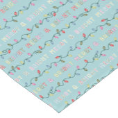 Merry- en Helderblauw kerstlicht Korte Tafelloper (Hoek)