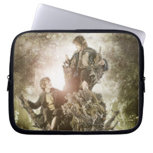 Merry en Peregrin op Treebeard Laptop Sleeve