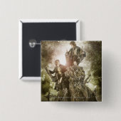 Merry en Peregrin op Treebeard Vierkante Button 5,1 Cm (Voorkant /achterkant)