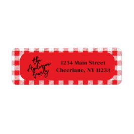 Merry Era Bright Grappig Een foto Rode Kerst Etiket