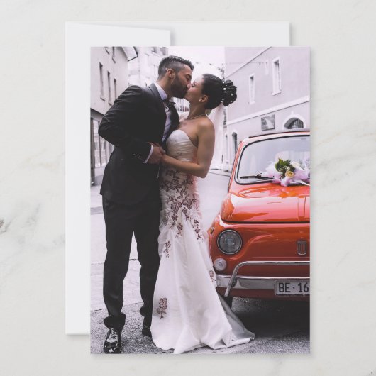 Merry Eucalyptus WreatPas getrouwd FotoKerstmis (Achterkant)