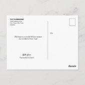 Merry Eucalyptus WreatPas getrouwd FotoKerstmis Briefkaart (Achterkant)