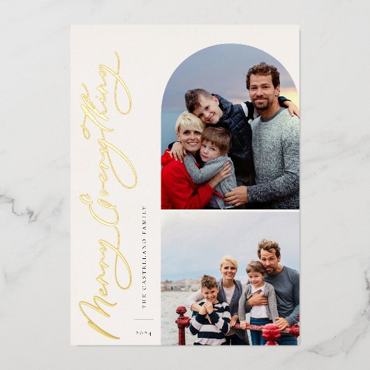 Merry Everything 2 Fotoserie Folie Feestdagenkaart (Voorkant)