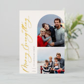 Merry Everything 2 Fotoserie Folie Feestdagenkaart (Staand Voorkant)