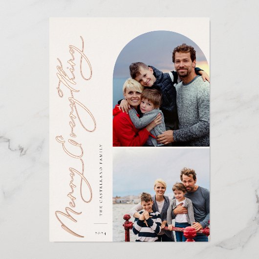 Merry Everything 2 Fotoserie Folie Feestdagenkaart (Voorkant)