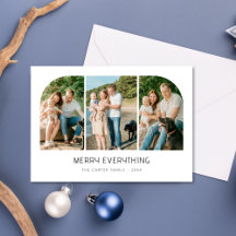 Merry Everything Coastal 3 Foto Familie Kerstmis