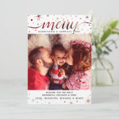 Merry Everything Foto Kleur Matching Tekst Effect Feestdagenkaart (Staand voorkant)
