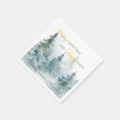 Merry Everything Happy Always Winter Trees Servet (Hoek)