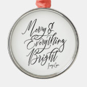 Merry Everything Heldere Ronde Kerst Ornament (Voorkant)