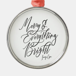 Merry Everything Heldere Ronde Kerst Ornament