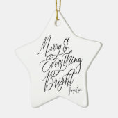 Merry & Everything Heldere Ronde Kerst Ornament (Links)