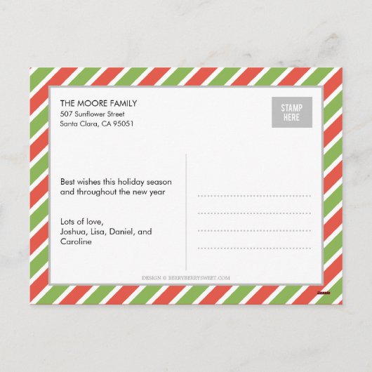 Merry Everything Vakantie Fotokaart Briefkaart (Achterkant)