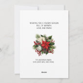 Merry Everything Vakantie Rood Wit Bloemstuk Feestdagenkaart (Achterkant)