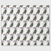 Merry F-Caw-F Christmas Black Crow Funny Christmas Cadeaupapier (Vlak)
