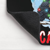 Merry F-caw-f Crow Christmas Snowflake Xmas Lights Muismat (Hoek)