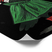 Merry F-caw-f Funny Christmas Black Crow Merry Xma Poster (Hoek)