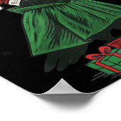 Merry F-caw-f Funny Christmas Black Crow Merry Xma Poster (Hoek)