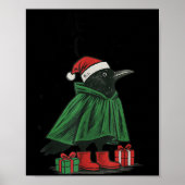 Merry F-caw-f Funny Christmas Black Crow Merry Xma Poster (Voorkant)