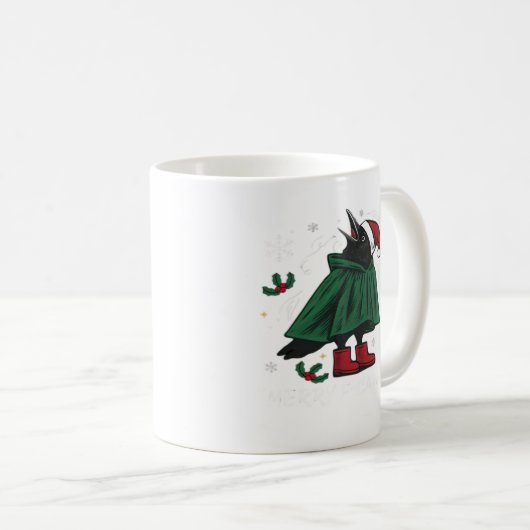 Merry F Caw F Funny Graphic Style Koffiemok (Voorkant rechts)