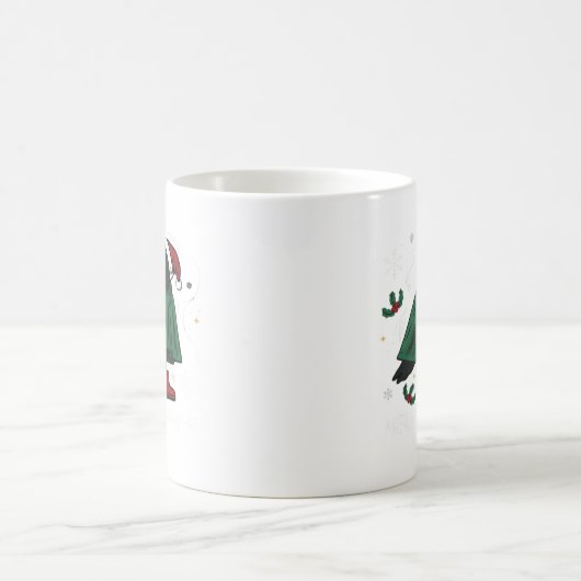 Merry F Caw F Funny Graphic Style Koffiemok (Center)