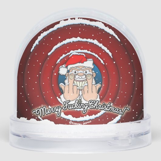 Merry F*cking Christmas Sneeuwbol (Achterkant)