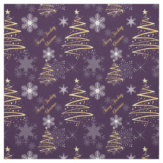 Merry F*Cking Kerstmis Stof (Swatch)