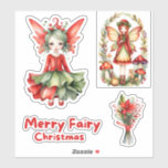 Merry Fairy Christmas Custom-Cut Vinyl Sticker<br><div class="desc">Deze AI-gegenereerde, vrolijke kerst op maat gesneden vinyl sticker is uw perfecte metgezel om uw ruimtes te versieren met feestelijke charme dit vakantieseizoen. Het delicate, artistieke ontwerp en het hoogwaardige materiaal maken het een opvallende aanwinst voor uw decoratieve plannen. De levendige kleuren omhullen de kerstvreugde en het vinylmateriaal is duurzaam...</div>