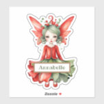 Merry Fairy Christmas Custom-Cut Vinyl Sticker<br><div class="desc">Voeg een vleugje magie toe aan uw feestelijke seizoensinrichting met onze Merry Fairy Christmas AI Generated Custom-Cut Vinyl Sticker. Deze sticker is vakkundig vervaardigd met behulp van de nieuwste AI-technologie en zorgt voor scherpe, gedetailleerde beelden die gegarandeerd een grillige flair naar elke ruimte brengen. Het duurzame vinylmateriaal zorgt voor een...</div>