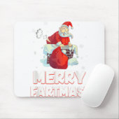 Merry fartmas santa claus farst kerst muismat (Met muis)