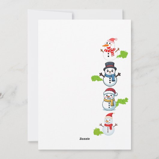 Merry Farty Christmas Funny Family Feestdagenkaart (Achterkant)