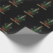 Merry Fastmas Spark Plug Christmas Tree Mechanic  Cadeaupapier (Hoek)