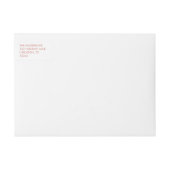 Merry Faux Roos Gold Foil Holiday Wraparket Label (Voorkant)