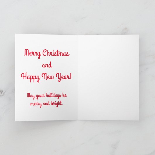 Merry Feestdagen Kaart (Binnen)