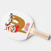 Merry-Feestdagen met kerstcadeaus Tafeltennisbatje (Zijkant)