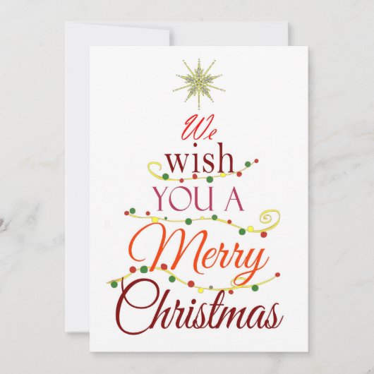 Merry Feestdagenkaart (Voorkant)