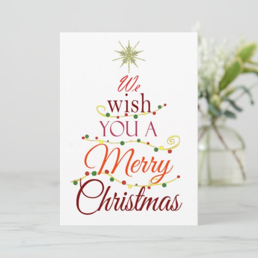 Merry Feestdagenkaart (Staand voorkant)