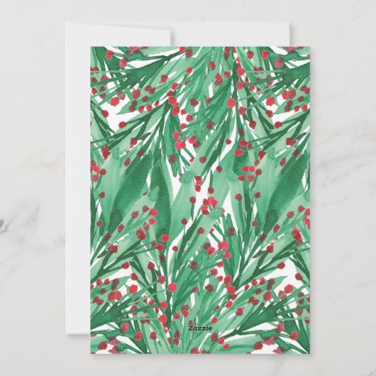 MERRY FEESTDAGENKAART (Achterkant)