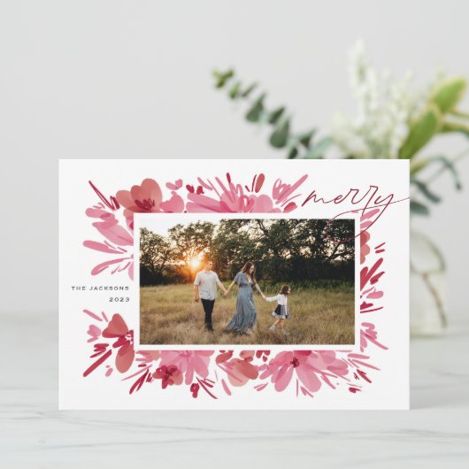 Merry Feestdagenkaart (Staand voorkant)