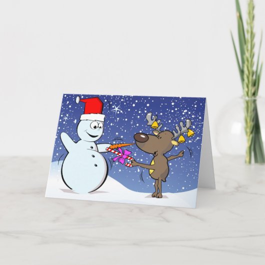 Merry Fencing! Feestdagen Kaart (Voorkant)